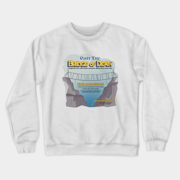 Bridge of Death Tourist Crewneck Sweatshirt by CuriousCurios